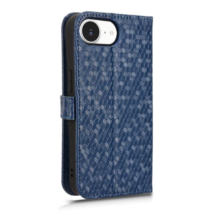 For iPhone 17e / 16e Honeycomb Dot Texture Leather Phone Case