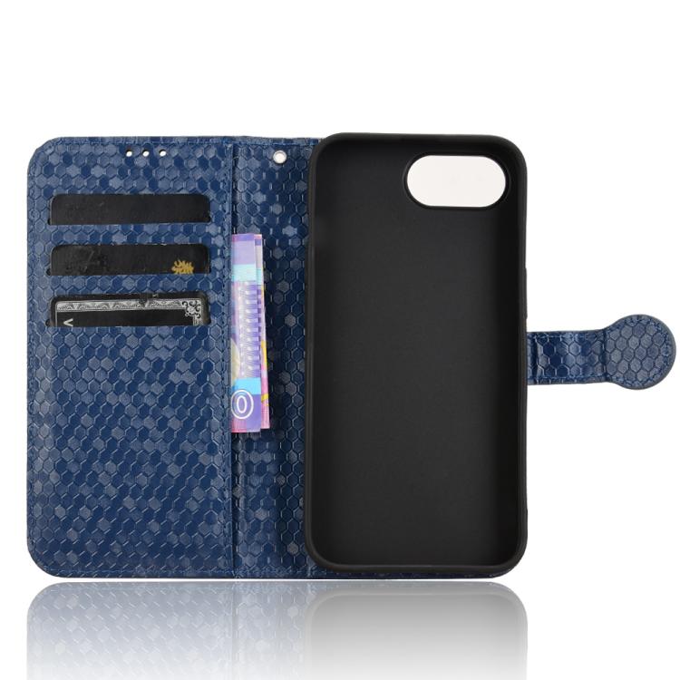 For iPhone 17e / 16e Honeycomb Dot Texture Leather Phone Case