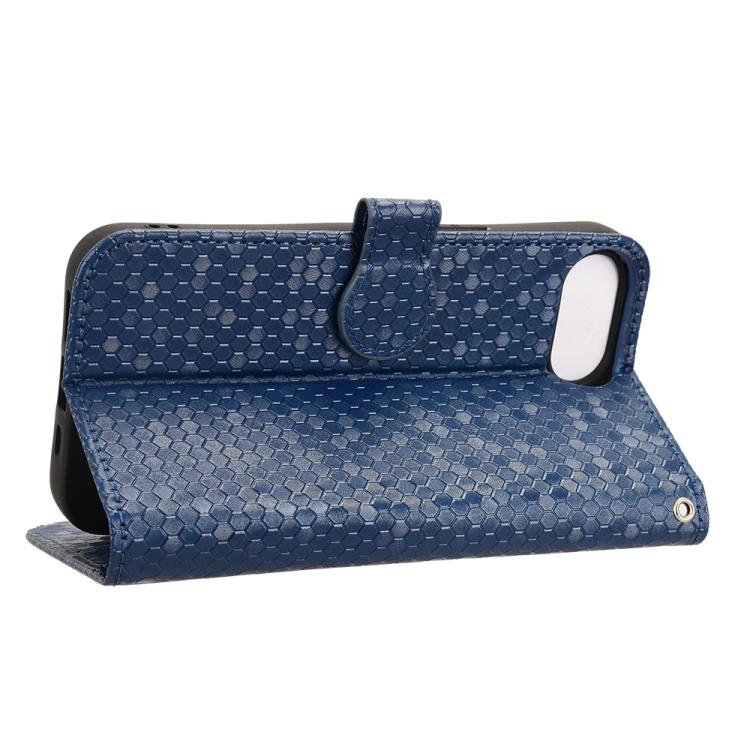 For iPhone 17e / 16e Honeycomb Dot Texture Leather Phone Case