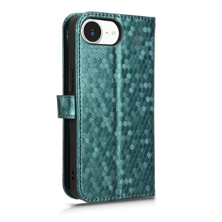 For iPhone 17e / 16e Honeycomb Dot Texture Leather Phone Case