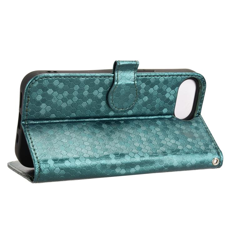 For iPhone 17e / 16e Honeycomb Dot Texture Leather Phone Case