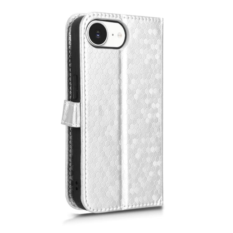 For iPhone 17e / 16e Honeycomb Dot Texture Leather Phone Case