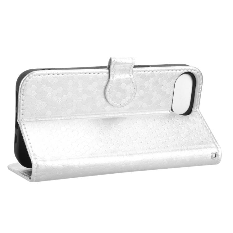 For iPhone 17e / 16e Honeycomb Dot Texture Leather Phone Case