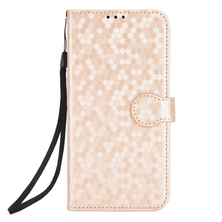For iPhone 17 Pro Max Honeycomb Dot Texture Leather Phone Case