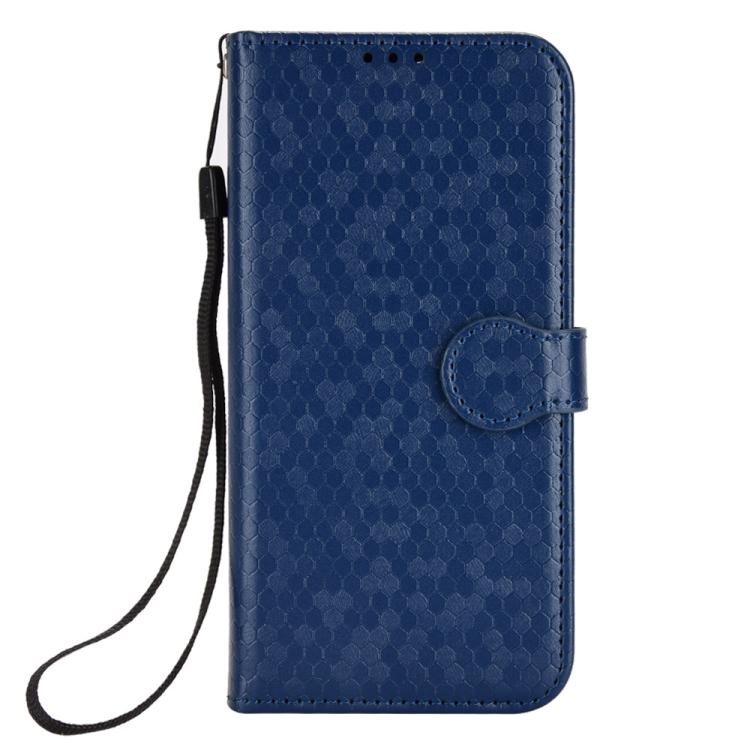 For iPhone 17 Pro Max Honeycomb Dot Texture Leather Phone Case