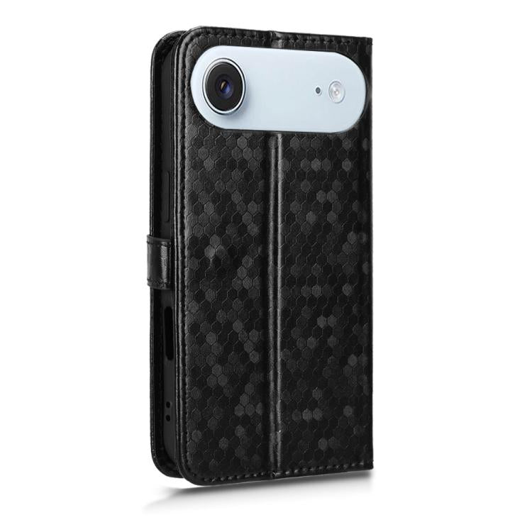 For iPhone Air Honeycomb Dot Texture Leather Phone Case