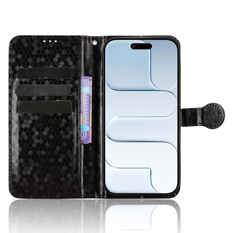 For iPhone Air Honeycomb Dot Texture Leather Phone Case