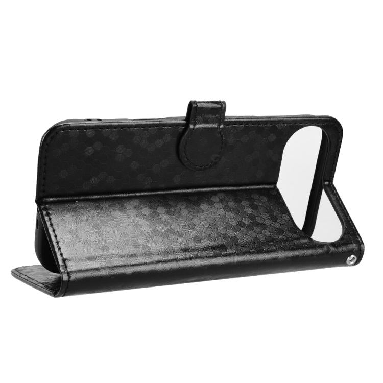 For iPhone Air Honeycomb Dot Texture Leather Phone Case