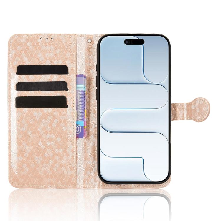 For iPhone Air Honeycomb Dot Texture Leather Phone Case