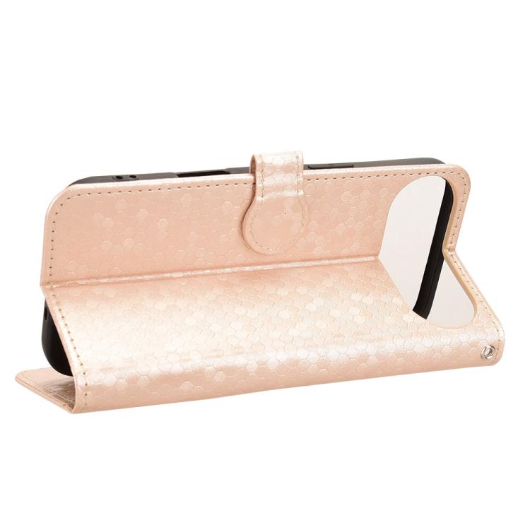 For iPhone Air Honeycomb Dot Texture Leather Phone Case