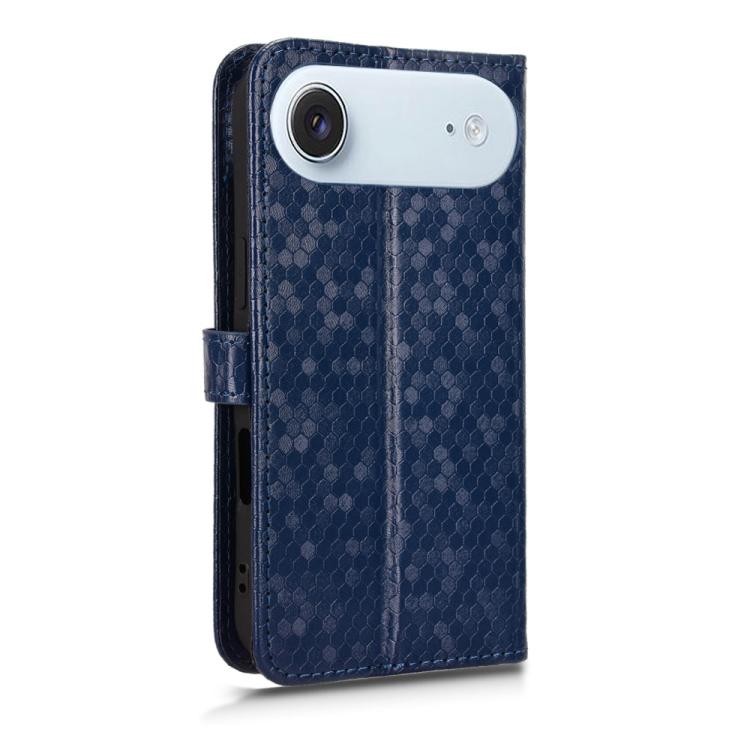 For iPhone Air Honeycomb Dot Texture Leather Phone Case