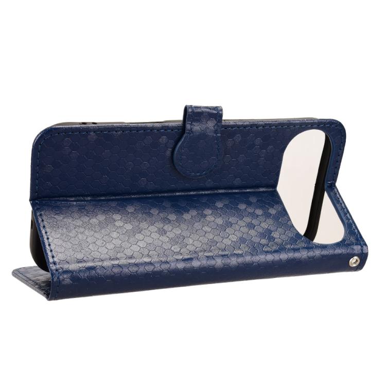 For iPhone Air Honeycomb Dot Texture Leather Phone Case