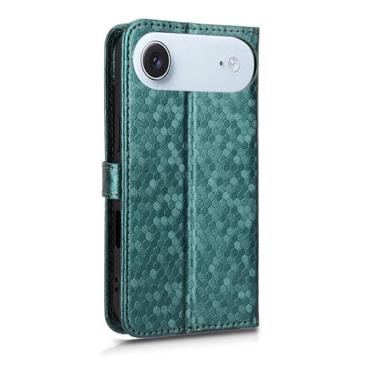 For iPhone Air Honeycomb Dot Texture Leather Phone Case