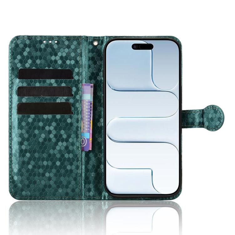 For iPhone Air Honeycomb Dot Texture Leather Phone Case