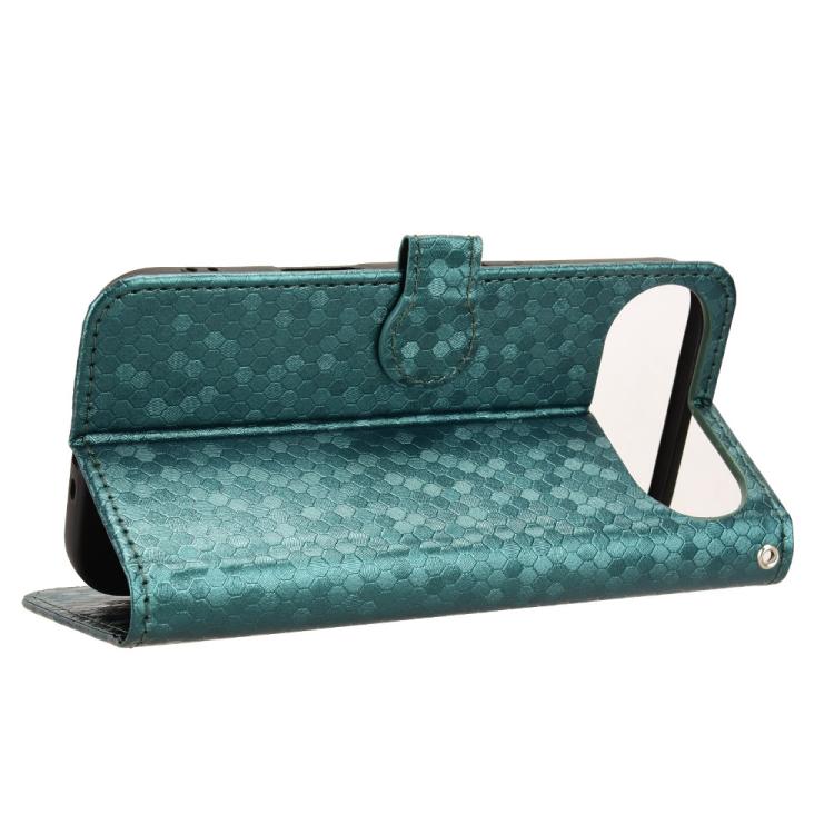 For iPhone Air Honeycomb Dot Texture Leather Phone Case
