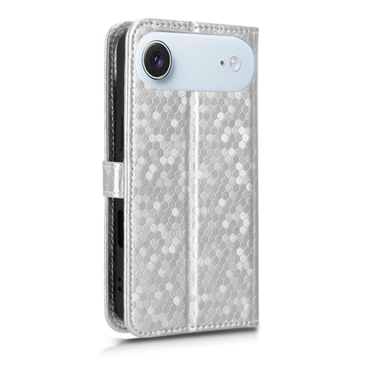 For iPhone Air Honeycomb Dot Texture Leather Phone Case
