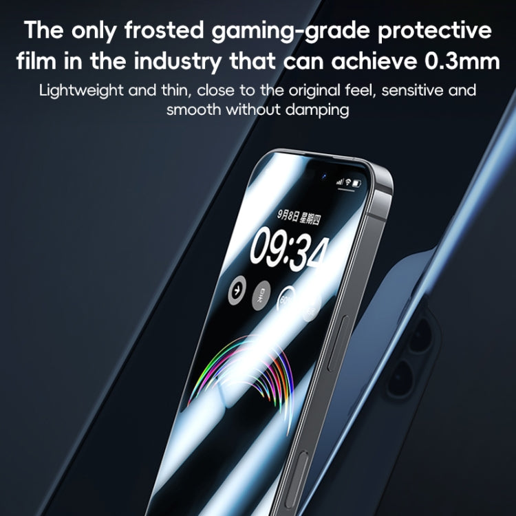 For iPhone 16 Benks Ice Sense Gaming Frosted Tempered Glass Film