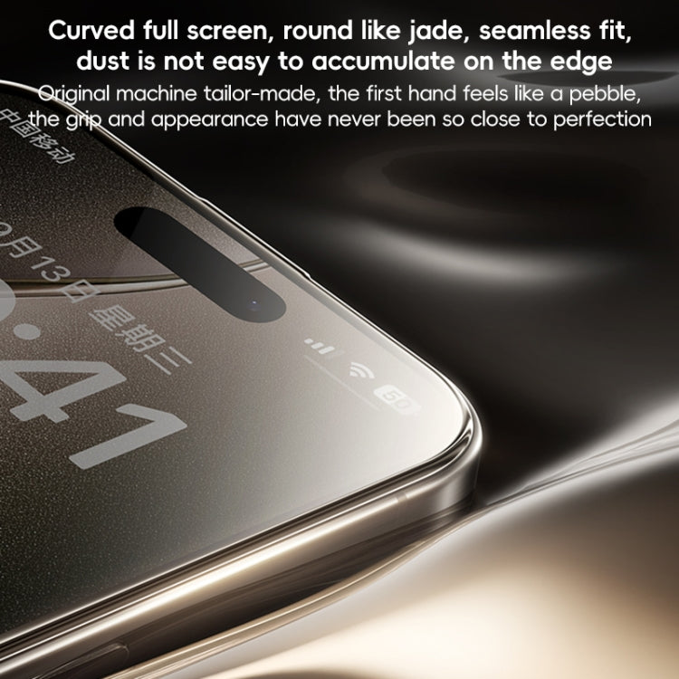 For iPhone 16 Plus Benks Black Gold Series 3D Heat Bending Full Glue Full Coverage HD Tempered Film