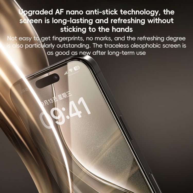 For iPhone 16 Pro Max Benks Black Gold Series 3D Heat Bending Full Glue Full Coverage HD Tempered Film