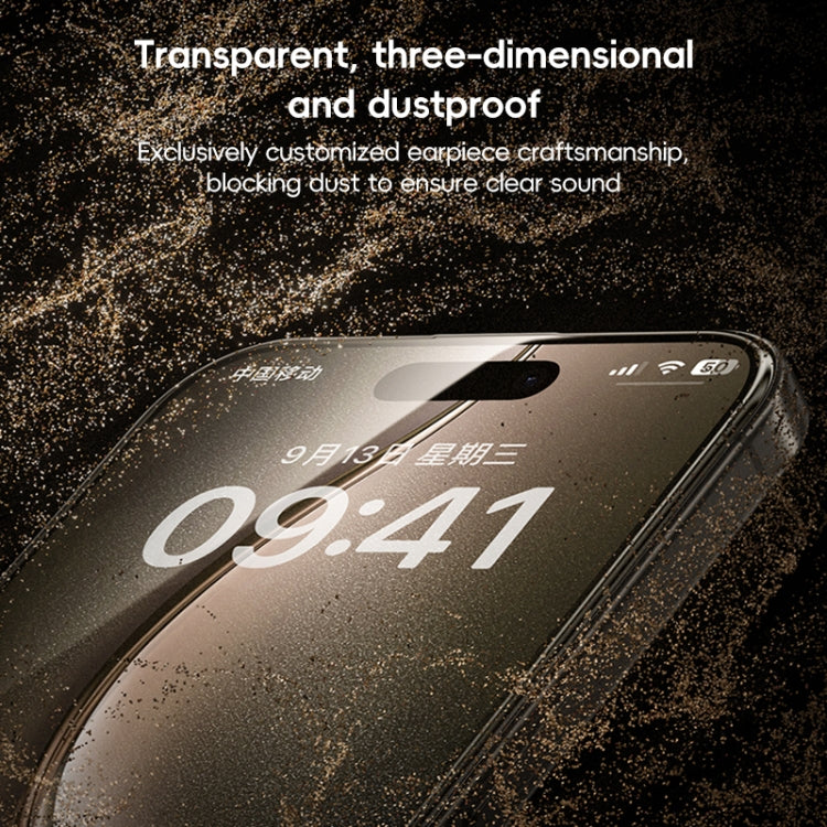 For iPhone 16 Pro Benks Black Gold Series 3D Heat Bending Full Glue Full Coverage HD Tempered Film