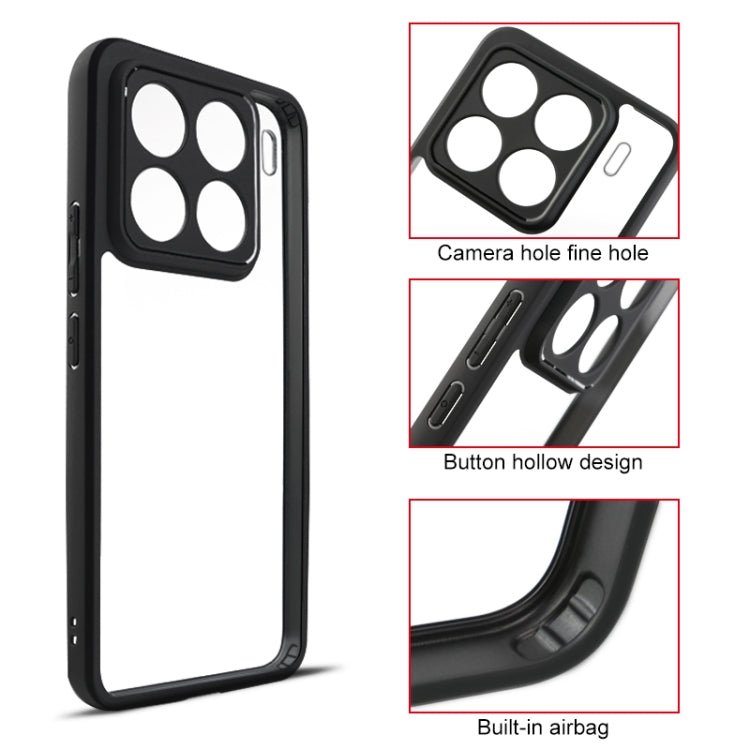 For Xiaomi 15 Pro Frosted TPU Hybrid Transparent PC Phone Case