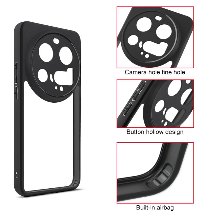 For Xiaomi 15 Ultra Frosted TPU Hybrid Transparent PC Phone Case