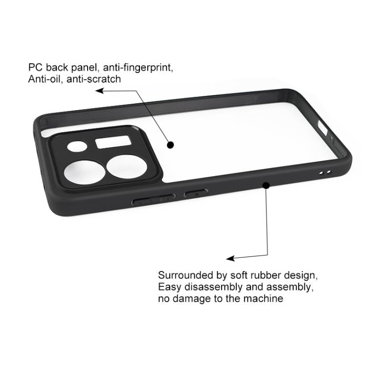 For Xiaomi Poco M7 Pro 5G Frosted TPU Hybrid Transparent PC Phone Case