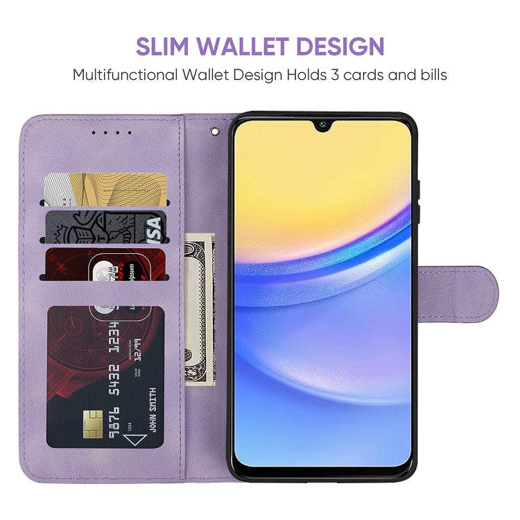 For Samsung Galaxy A16 5G Skin Feel Geometric Lines Leather Phone Case