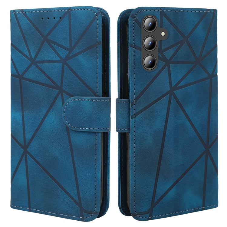 For Samsung Galaxy A36 / A56 5G Skin Feel Geometric Lines Leather Phone Case