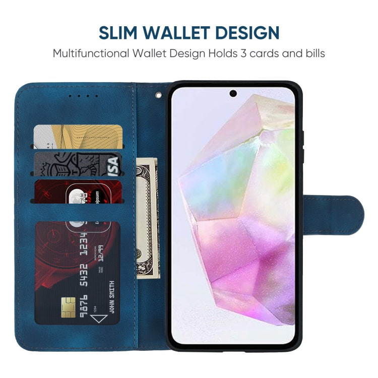 For Samsung Galaxy A36 / A56 5G Skin Feel Geometric Lines Leather Phone Case