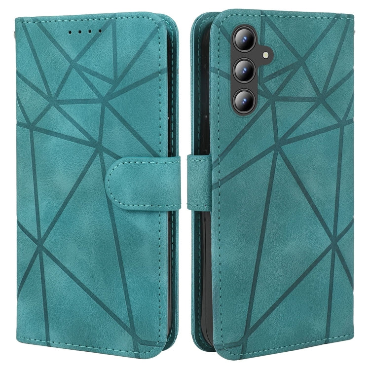 For Samsung Galaxy A36 / A56 5G Skin Feel Geometric Lines Leather Phone Case
