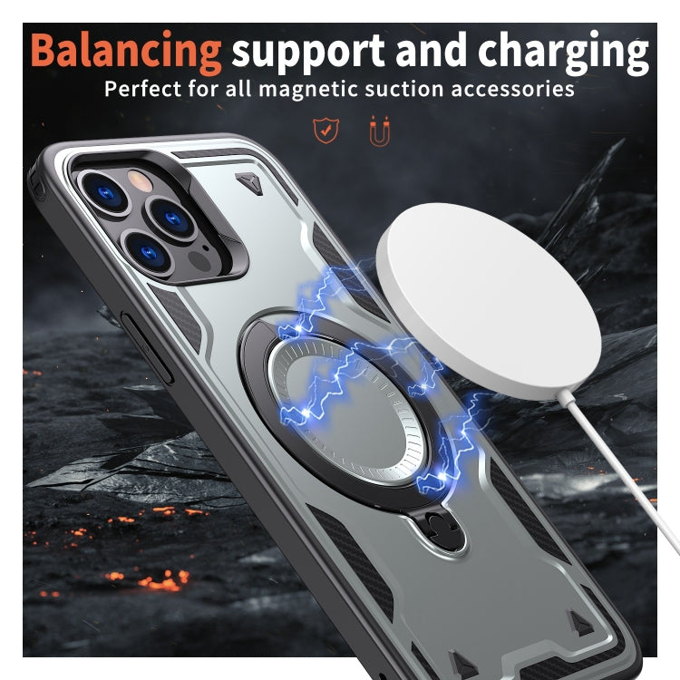 For iPhone 12 Pro PC Hybrid TPU Armor MagSafe Ring Holder Phone Case
