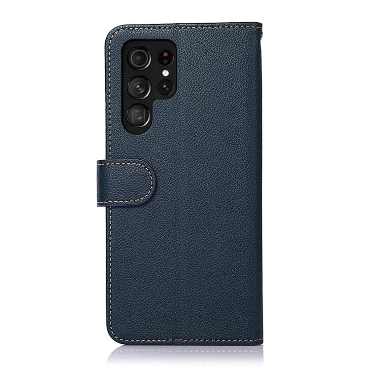 For Samsung Galaxy S25 Ultra KHAZNEH Litchi Texture Leather RFID Phone Case