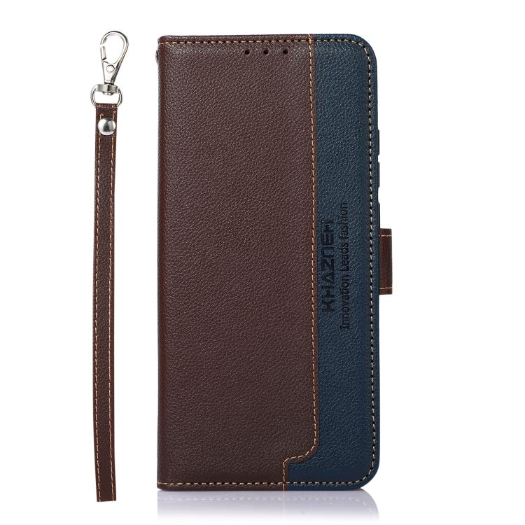 For Samsung Galaxy S26 Edge 5G KHAZNEH Litchi Texture Leather RFID Phone Case