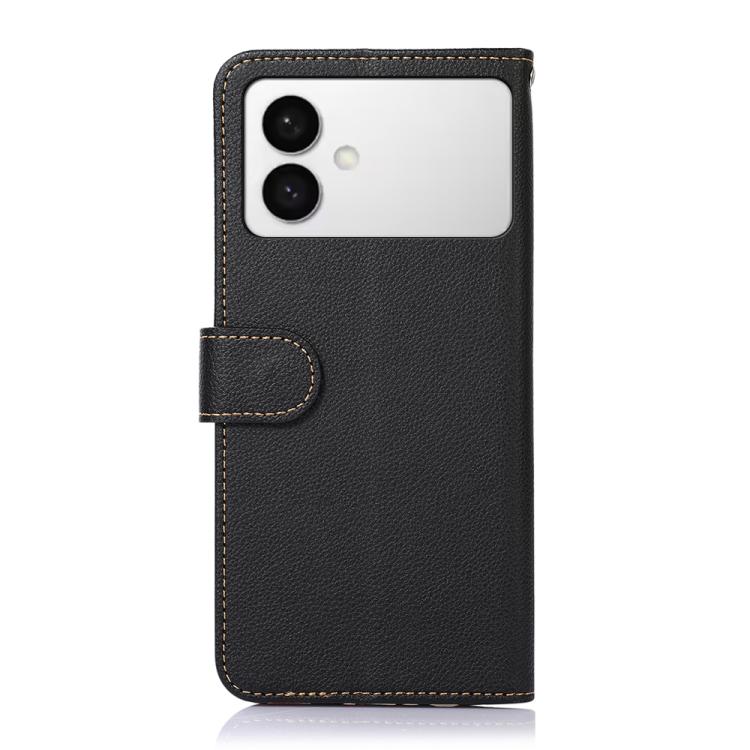 For Samsung Galaxy S26 Edge 5G KHAZNEH Litchi Texture Leather RFID Phone Case