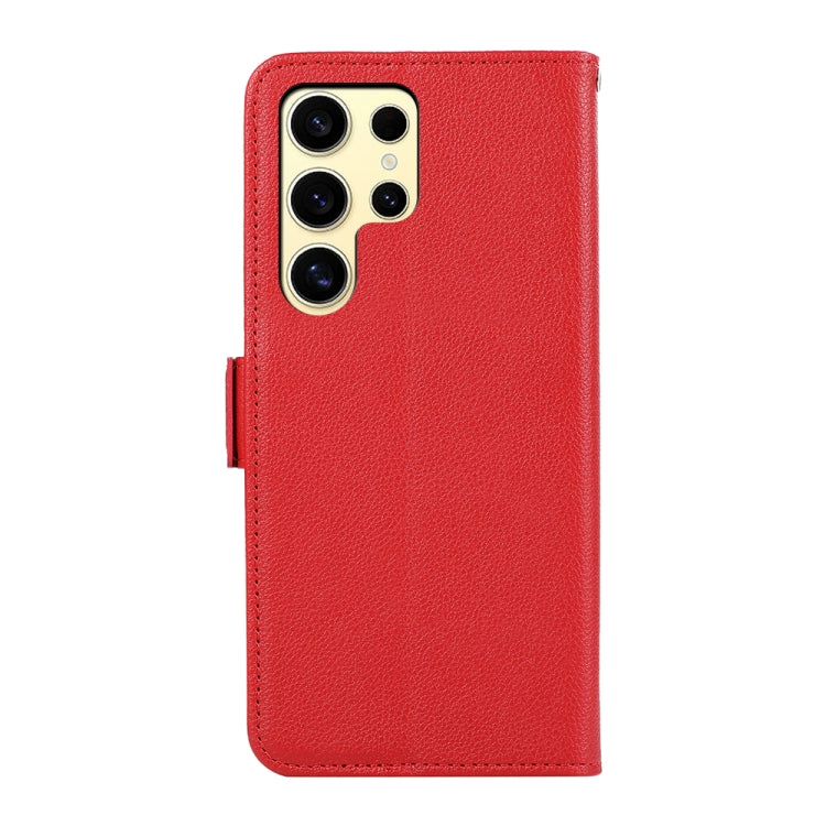 For Samsung Galaxy S25 Ultra ABEEL Side-Magnetic Litchi Pattern Leather RFID Phone Case