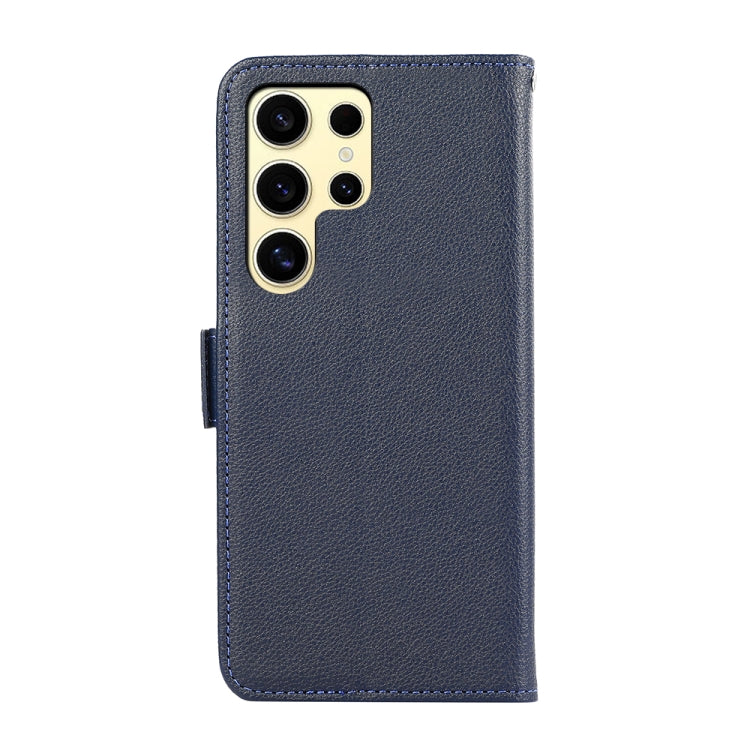 For Samsung Galaxy S25 Ultra ABEEL Side-Magnetic Litchi Pattern Leather RFID Phone Case