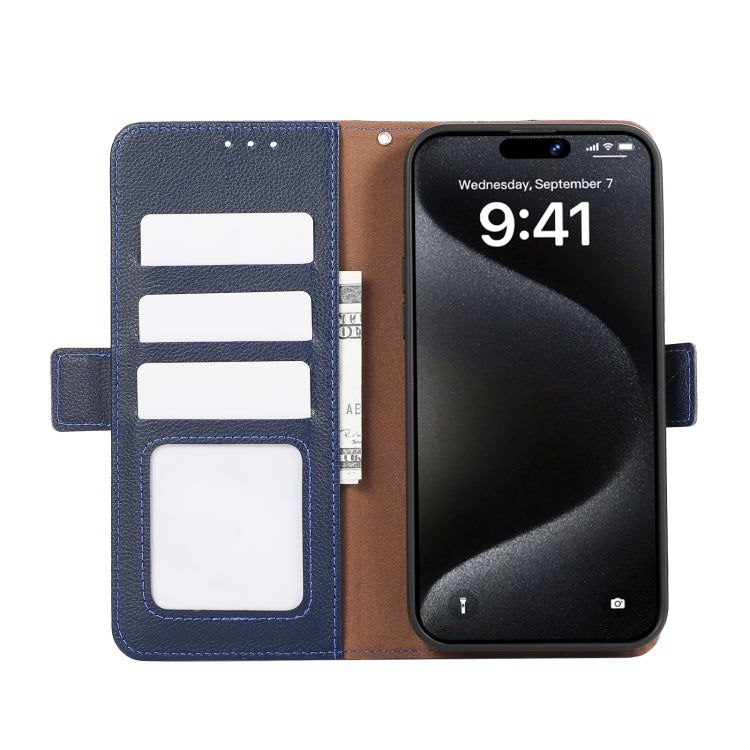 For Samsung Galaxy S25 Ultra ABEEL Side-Magnetic Litchi Pattern Leather RFID Phone Case