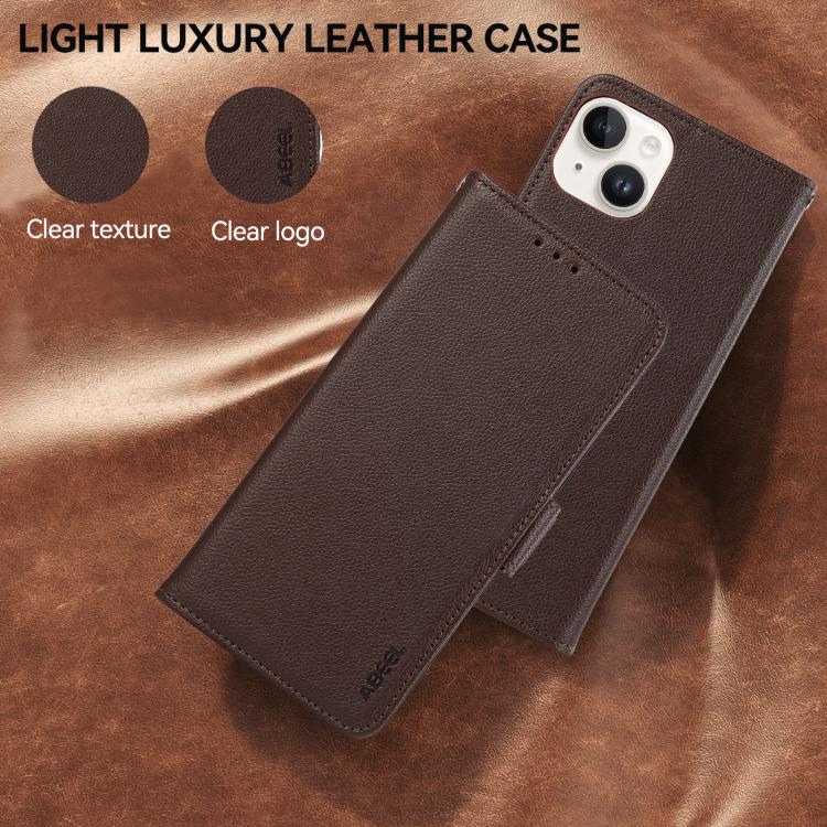 For Samsung Galaxy S26 Edge 5G ABEEL Side-Magnetic Litchi Pattern Leather RFID Phone Case