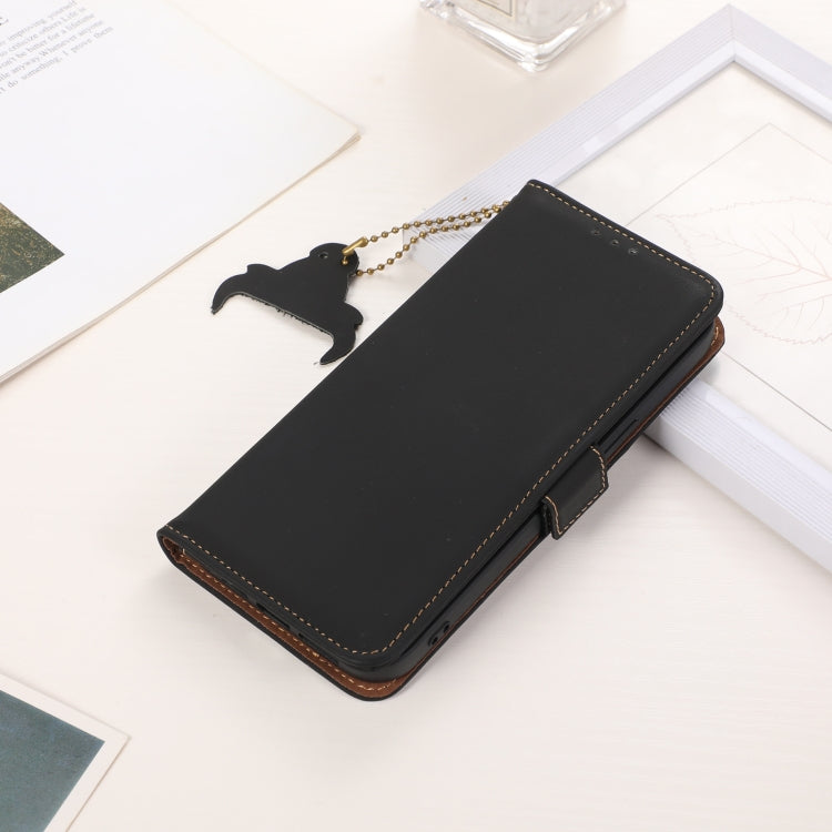 For Samsung Galaxy S25 Ultra Genuine Leather Magnetic RFID Leather Phone Case
