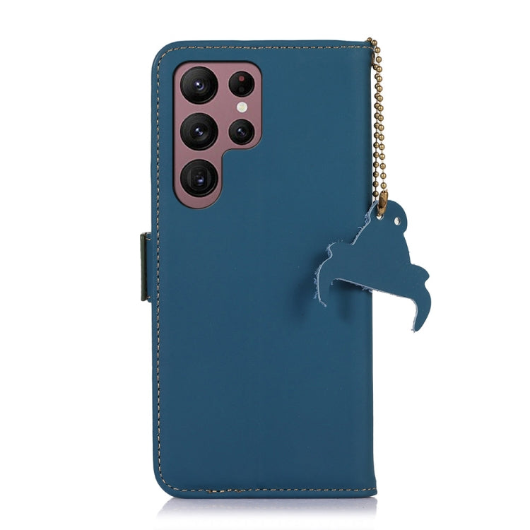 For Samsung Galaxy S25 Ultra Genuine Leather Magnetic RFID Leather Phone Case