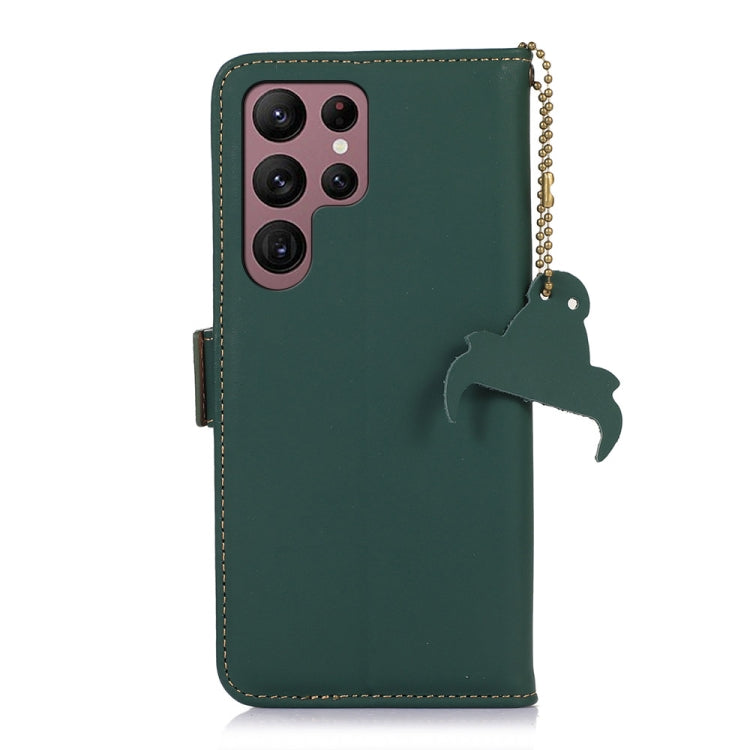 For Samsung Galaxy S25 Ultra Genuine Leather Magnetic RFID Leather Phone Case
