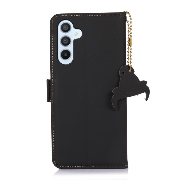 For Samsung Galaxy S26 5G Genuine Leather Magnetic RFID Leather Phone Case