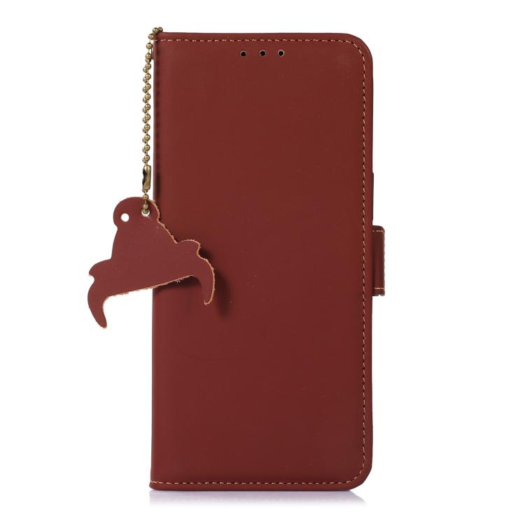 For Samsung Galaxy S26 5G Genuine Leather Magnetic RFID Leather Phone Case