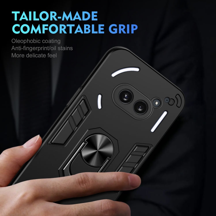 For Nothing Phone 2a Shockproof Metal Ring Holder Phone Case