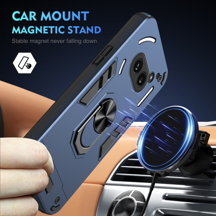 For Nothing Phone 2a Shockproof Metal Ring Holder Phone Case