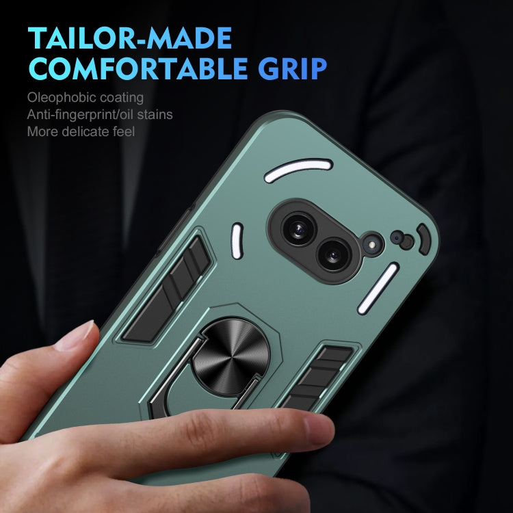 For Nothing Phone 2a Shockproof Metal Ring Holder Phone Case