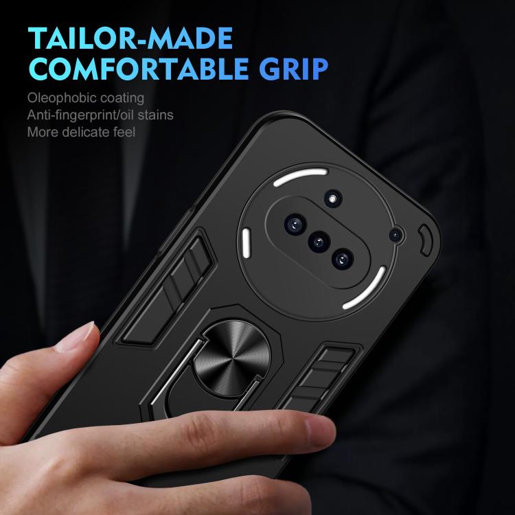 For Nothing Phone 3a Shockproof Metal Ring Holder Phone Case