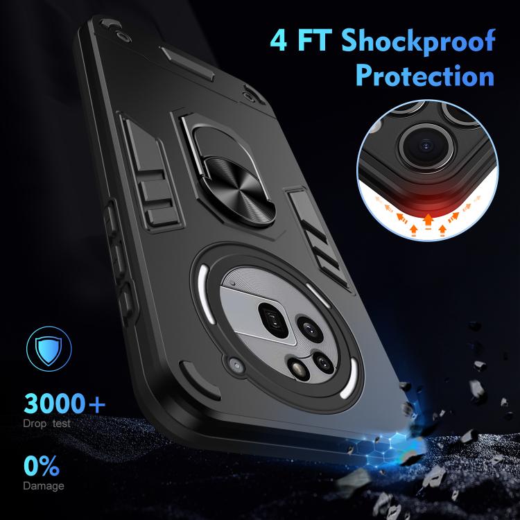 For Nothing Phone 3a Pro Shockproof Metal Ring Holder Phone Case