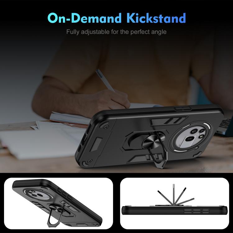 For Nothing Phone 3a Pro Shockproof Metal Ring Holder Phone Case